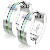 Kärkkäinen SJ Striped Center Rainbow korvakorut