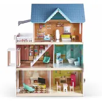 Kärkkäinen Little Room kalustettu nukkekoti hissillä