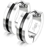 Kärkkäinen SJ Striped Center Blacksteel korvakorut