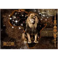 Kärkkäinen Artgeist Golden Lion itseliimautuva fototapetti