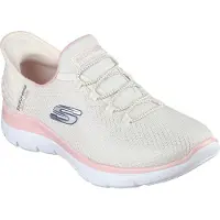 SKECHERS for woman. 150123 Slip-ins: Summits - Diamond Dream sneakers beige, pink (38), Flat, Laces, Casual