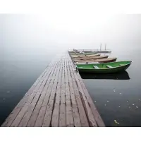Kärkkäinen Pier with Boats 40x50cm juliste