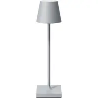 Sigor LED-akkupöytälamppu Nuindie pocket, harmaa, IP54, himmennettävä, Alumiini/harmaa/sinkki, Alumiini, Moderni