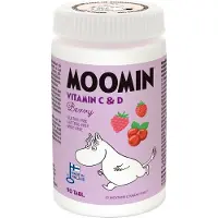 Kärkkäinen Moomin C&D-vitamiini marja purutabletti 90tabl ravintolisä