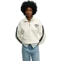 Superdry for woman. W2012593A Country Club Applique beige sweatshirt (XS), Casual, Cotton