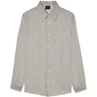 Armani Exchange for man. XM002280AF13235F1168 Italian collar grey shirt (XS), Casual, Viscose, Long sleeve