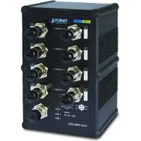Planet ISW-800T-M12, Hallitsematon, L2, Fast Ethernet (10/100), Täysin kaksipuolinen, Seinäkiinnitteinen