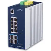 Planet IGS-6325-8T4X, Hallittu, L3, Gigabit Ethernet (10/100/1000), Täysin kaksipuolinen, Seinäkiinnitteinen