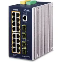 Planet IGS-6325-16P4S verkkokytkin Hallittu L3 Gigabit Ethernet (10/100/1000) Power over Ethernet -tuki Alumiini, Sininen (IGS-6325-16P4S)