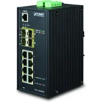 Planet IGS-12040MT, Hallittu, L2+, Gigabit Ethernet (10/100/1000), Täysin kaksipuolinen, Seinäkiinnitteinen