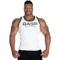 Gasp Ribbed T-Back Toppi Valkoinen