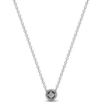 Pandora Timeless pyöreä pave-halo kaulakoru 393548C01-45