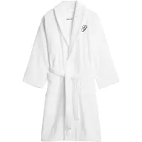 Gant Embroidery Robe - White - L