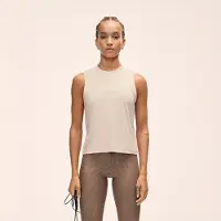 Casall Graphic Tank-toppi Ecru