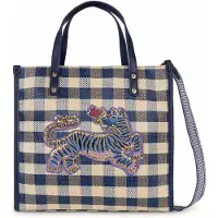 Oilily Check Shopperit 30 cm Sininen