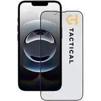 Tactical iPhone 13/13 Pro/14/16e/17e Glass Shield Privacy Stealth 5D Panssarilasi - 9H - musta reuna