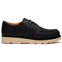 Timberland for man. TB0A43JGW021 Britton Mills Black Leather Shoes (43.5), Flat, Laces, Casual