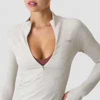 ICANIWILL Define Puoli-Zip Paita Beige