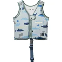 Liewood Uimaliivi - 15–19 kg - Dove - Shark/Dove Blue - - OneSize - Uimaliivit