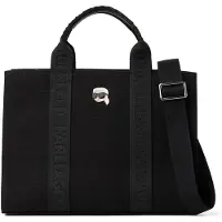 Karl Lagerfeld Käsilaukku 'Ikon' beige / musta / valkoinen