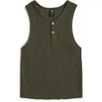 G-Star Slim Henley Tank T-Shirt - Grey - Women