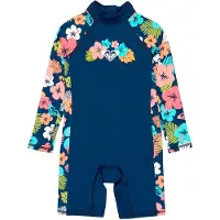 Roxy Morning Flower Juniorien Pitkähihainen Shorty-märkäpuku Takavetoketjulla