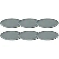 Aida Raw Plate 23 Cm 6 Pcs - Ruokalautaset Kivitavara Northern Green - 15711-6pack