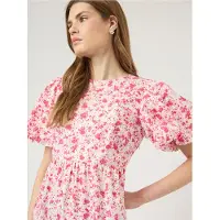 Y.A.S Yascolea Ss Ankle Dress S. Noos - Pink - 36