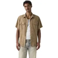 Levi's Ss Relaxed Fit Western Bran Fl - Brown - L