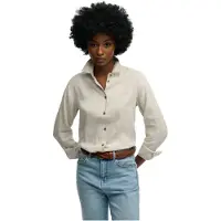 Superdry Premium Linen Slim Pitkähihainen Kauluspaita