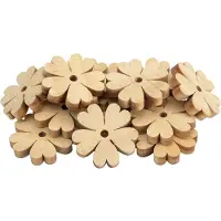 Colorations - Wooden Flower Decoration - 20 pcs.