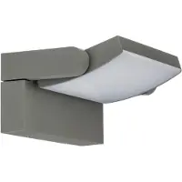 LINDBY Led ulkoseinävalaisin Sherin , Alumiini/harmaa/sinkki, Alumiini, Moderni