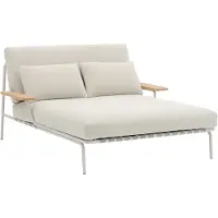 Muuto Settle leposänky Laze 1-grey, käsinojilla