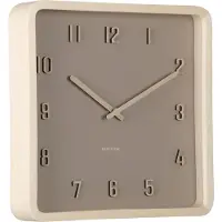 Karlsson seinäkello Nervadura Square soft brown KA6118BR