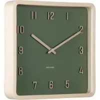 Karlsson seinäkello Nervadura Square dark green KA6118GR