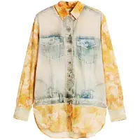 Desigual Pusero sininen / vaaleansininen / curry / offwhite