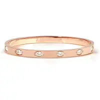 Nomination Pretty Bangles teräs rannekoru ruusukulta M-koko 029526/043