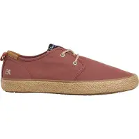 Pepe Jeans for man. PMS100009 Port Bay shoes red (41), Fabric, Flat, Laces, Casual