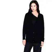 Armani Exchange for woman. XW001879AF11956UC001 Relaxed cardigan black (XS), Casual, Wool