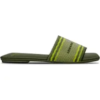 Armani Exchange for woman. XW002569AF22793M7208 Renew green sandals (39), Fabric, Flat, None, Casual