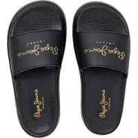 Pepe Jeans for woman. PLS700001 Bella Log sandals black (36), Flat, None, Beachwear, Polyurethane