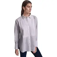 DKNY Pleat Front Tuxedo Pitkähihainen Kauluspaita