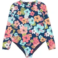 Roxy Morning Flower Erlwr03359 Juniorien Pitkähihainen Shorty-märkäpuku Takavetoketjulla