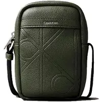 Calvin Klein Emblem Aop Emboss Slim Reporter Olkalaukku