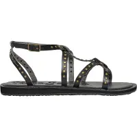 Pepe Jeans for woman. PLS700017 Rio Stud Sandals black (38), Flat, Buckle, Casual