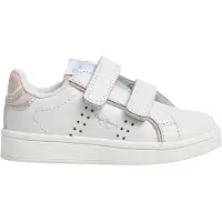 Pepe Jeans for girl. PGS000014 Player Young Leather Sneakers white (24), Flat, Velcro, Casual, Sport, children's fashion