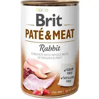 Brit Paté & Meat with Rabbit, Koiran märkäruoka, Adult, Viljaton, 400 g