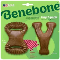 Benebone 2 kpl - Dental Chew/Wishbone Bacon Tiny