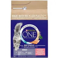 Purina One - Aikuisten lohi 3 kg - Kissat - Kissanruoka - Kuivaruoka