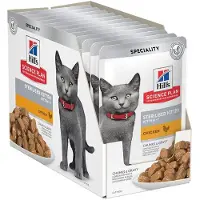 Hill's Pet Nutrition 12x85g Sterilised Kitten kana kissan märkäruoka